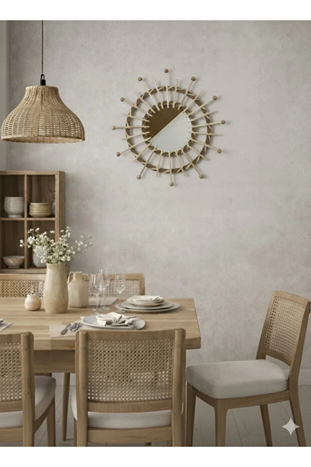 Wall Art Boncuklu Bohem Bambu Dekorasyon Ürünü